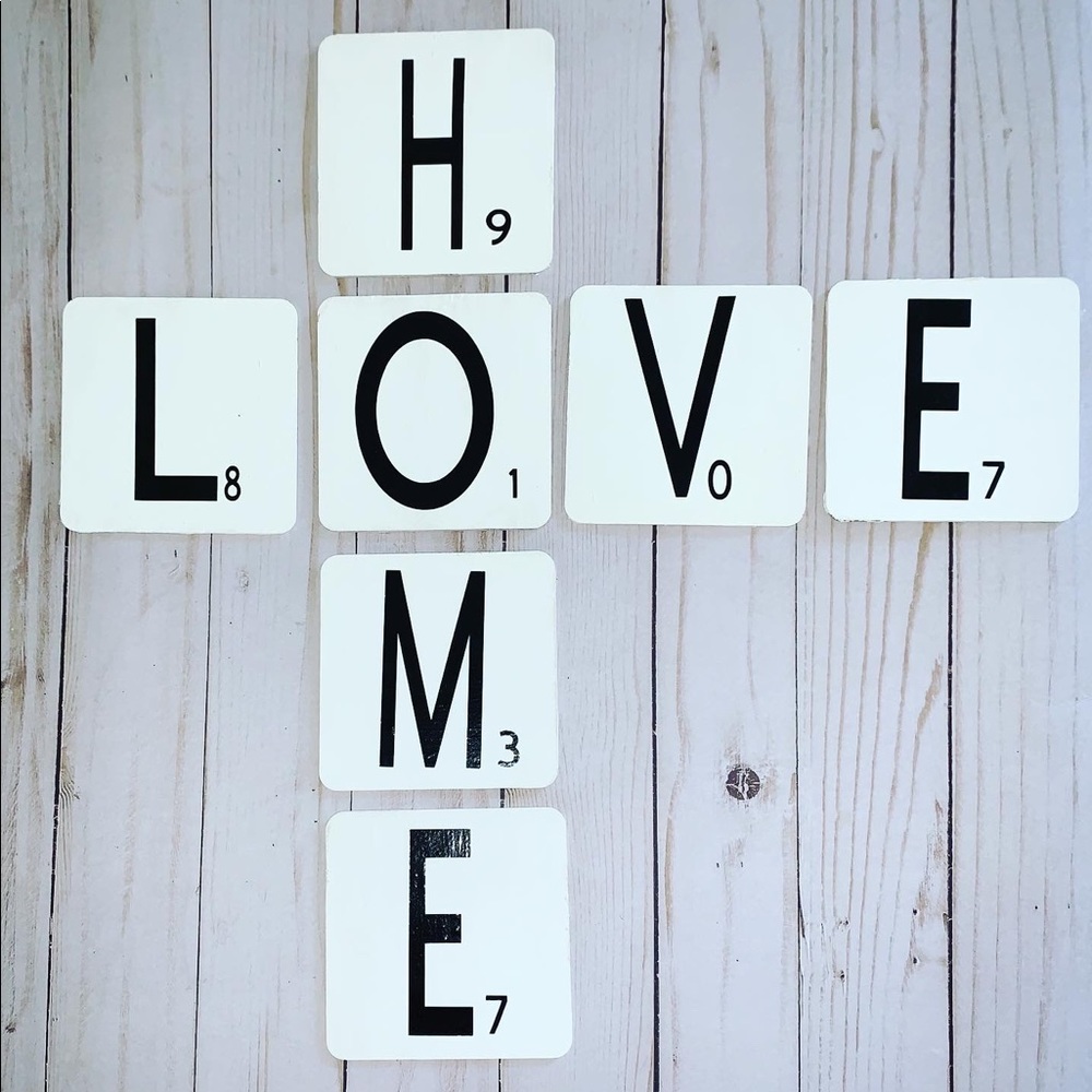 4 x 4 world scrabble wall decor